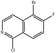 Isoquinoline, 5-bromo-1-chloro-6-fluoro- Struktur