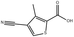 4-氰基-3-甲基噻吩-2-羧酸,1368102-98-0,结构式