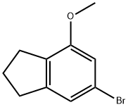 1H-Indene, 6-bromo-2,3-dihydro-4-methoxy- Struktur