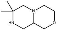 Pyrazino[2,1-c][1,4]oxazine, octahydro-7,7-dimethyl- Structure