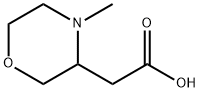 3-Morpholineacetic acid, 4-methyl-,1368183-53-2,结构式