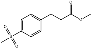 Benzenepropanoic acid, 4-(methylsulfonyl)-, methyl ester 结构式