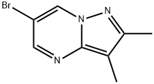 Pyrazolo[1,5-a]pyrimidine, 6-bromo-2,3-dimethyl- 化学構造式