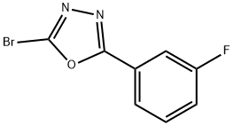 1,3,4-Oxadiazole, 2-bromo-5-(3-fluorophenyl)- Struktur