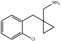 (1-(2-chlorobenzyl)cyclopropyl)methanamine Structure