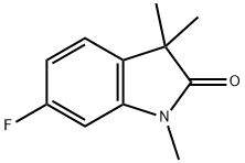 6-fluoro-1,3,3-trimethyl-2,3-dihydro-1H-indol-2-one,1368719-69-0,结构式