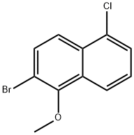 Naphthalene, 2-bromo-5-chloro-1-methoxy- Structure