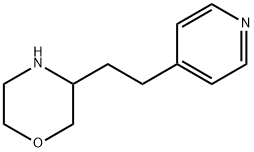 Morpholine, 3-[2-(4-pyridinyl)ethyl]- Struktur