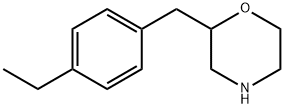 Morpholine,2-[(4-ethylphenyl)methyl]- Structure