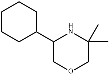 Morpholine, 5-cyclohexyl-3,3-dimethyl- Structure