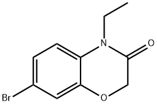 7-溴-4-乙基-2H-苯并[B][1,4]噁嗪-3(4H)-酮 结构式