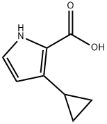 1H-Pyrrole-2-carboxylic acid, 3-cyclopropyl- Structure