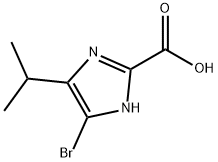 1H-Imidazole-2-carboxylic acid, 5-bromo-4-(1-methylethyl)- 化学構造式