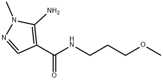 5-amino-N-(3-methoxypropyl)-1-methyl-1H-pyrazole-4-carboxamide Structure
