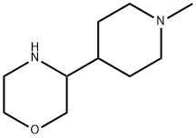 Morpholine, 3-(1-methyl-4-piperidinyl)- 结构式