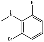 2,6-dibromo-N-methylaniline 化学構造式