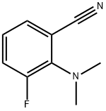 2-(Dimethylamino)-3-fluorobenzonitrile 化学構造式