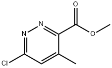 3-Pyridazinecarboxylic acid, 6-chloro-4-methyl-, methyl ester Struktur