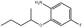 Benzenamine, 4-fluoro-2-(1-methylbutoxy)- 结构式