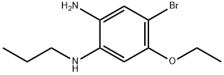 1,2-Benzenediamine, 4-bromo-5-ethoxy-N1-propyl- 结构式