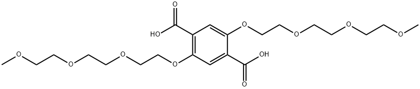 1,4-Benzenedicarboxylic acid, 2,5-bis[2-[2-(2-methoxyethoxy)ethoxy]ethoxy]- 结构式