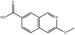 7-Isoquinolinecarboxylic acid, 3-methoxy- Structure