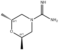 4-Morpholinecarboximidamide,2,6-dimethyl-,(2R,6R)-rel- Structure