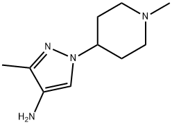 1H-Pyrazol-4-amine, 3-methyl-1-(1-methyl-4-piperidinyl)-|3-甲基-1-(1-甲基-4-哌啶基)-1H-吡唑-4-胺