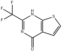 Thieno[2,3-d]pyrimidin-4(1H)-one, 2-(trifluoromethyl)- Struktur