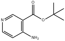 3-Pyridinecarboxylic acid, 4-amino-, 1,1-dimethylethyl ester Struktur