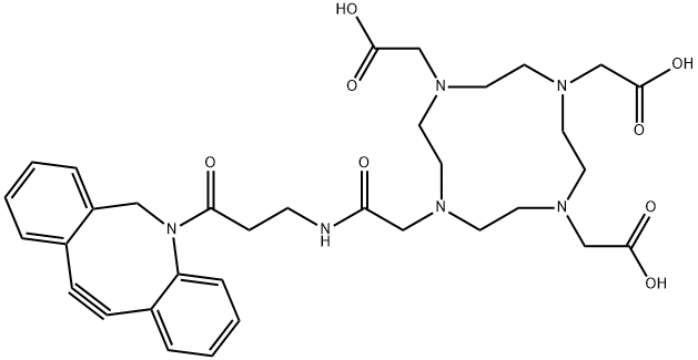 1,4,7,10-Tetraazacyclododecane-1,4,7-triacetic acid, 10-[2-[[3-(11,12-didehydrodibenz[b,f]azocin-5(6H)-yl)-3-oxopropyl]amino]-2-oxoethyl]-|10-[2-[[3-(11,12-二脱氢二苯并[B,F]氮杂环辛-5(6H)-基)-3-氧代丙基]氨基]-2-氧代乙基]-1,4,7,10- 四氮杂环十二烷-1,4,7-三乙酸