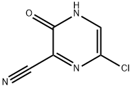 6-chloro-3-hydroxypyrazine-2-carbonitrile Struktur