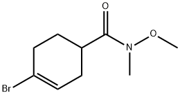 3-Cyclohexene-1-carboxamide, 4-bromo-N-methoxy-N-methyl- Structure
