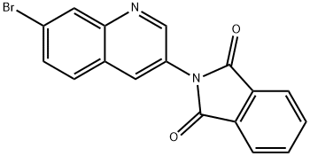 1H-Isoindole-1,3(2H)-dione, 2-(7-bromo-3-quinolinyl)-,1375108-38-5,结构式