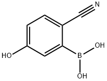 Boronic acid, B-(2-cyano-5-hydroxyphenyl)-,1375112-06-3,结构式