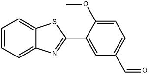 Benzaldehyde, 3-(2-benzothiazolyl)-4-methoxy- Structure
