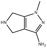 Pyrrolo[3,4-c]pyrazol-3-amine, 1,4,5,6-tetrahydro-1-methyl- Structure