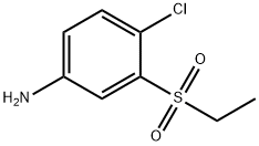 4-氯-3-(乙磺酰基)苯胺 结构式