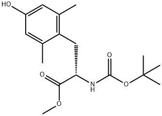 L-TYROSINE, N-[(1,1-DIMETHYL ETHOXY) CARBONYL]-2,6 化学構造式