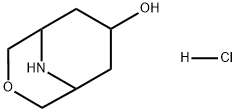 3-Oxa-9-azabicyclo[3.3.1]nonan-7-ol, hydrochloride (1:1),1378267-96-9,结构式