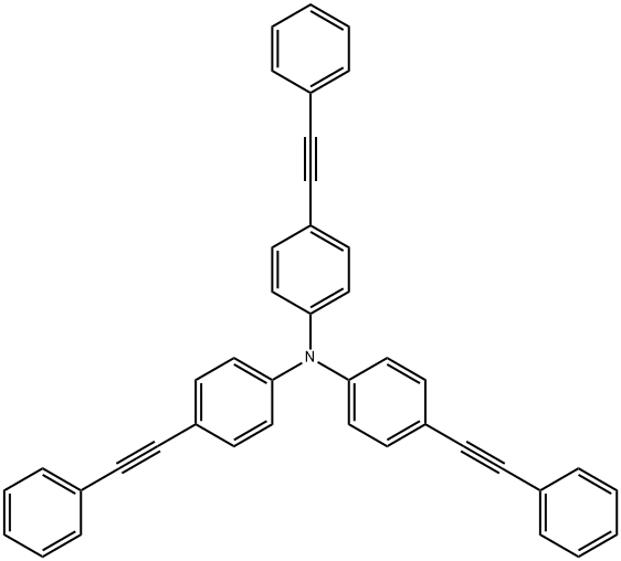 三(4-(苯乙炔基)苯基)胺,137832-75-8,结构式