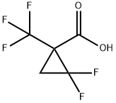 2,2-Difluoro-1-trifluoromethyl-cyclopropanecarboxylic acid Struktur