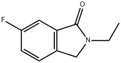 1H-Isoindol-1-one, 2-ethyl-6-fluoro-2,3-dihydro-,1378819-84-1,结构式