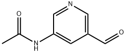 Acetamide, N-(5-formyl-3-pyridinyl)- Struktur