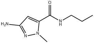 3-amino-1-methyl-N-propyl-1H-pyrazole-5-carboxamide Structure