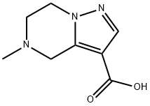 Pyrazolo[1,5-a]pyrazine-3-carboxylic acid, 4,5,6,7-tetrahydro-5-methyl-,1379203-91-4,结构式