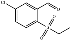 5-氯-2-(乙磺酰基)苯甲醛 结构式