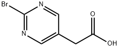 2-(2-溴嘧啶-5-基)乙酸, 1379330-42-3, 结构式