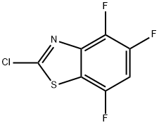 2-氯-4,5,7-三氟苯并[D]噻唑,1379336-88-5,结构式