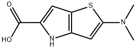 4H-Thieno[3,2-b]pyrrole-5-carboxylic acid, 2-(dimethylamino)- Struktur